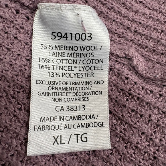 Kersh Purple Crew Neck Sweater ladies size X-LARGE - Picture 7 of 8